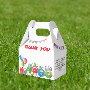 Our Little Monster Birthday Party Favour Box