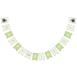 Our Little Monster   Colourful Three Monsters Bunting