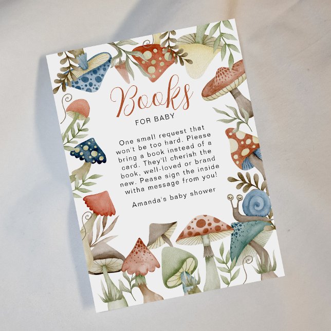 Our little Mushroom | Books For Baby Enclosure Card (Creator Uploaded)