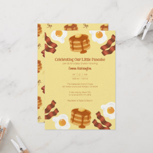 Our Little Pancake Breakfast Brunch Theme Invitation