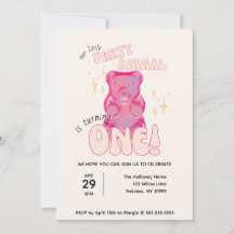 Our Little Party Animal Gummy Bear 1st Birthday