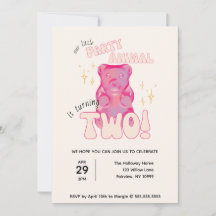 Our Little Party Animal Gummy Bear 2nd Birthday