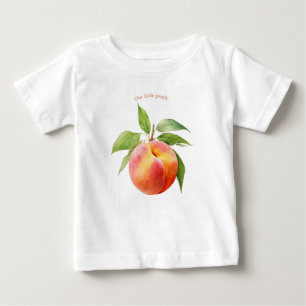 Our Little Peach Watercolor Baby T-Shirt