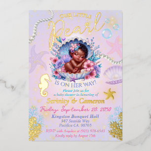 Our little Pearl Baby Girl Seashell Baby Shower