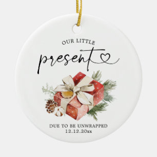 Our Little Present Christmas Ceramic Ornament Gift