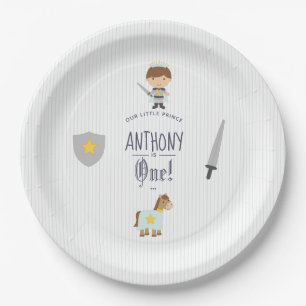 Our Little Prince Birthday Party Paper Plate