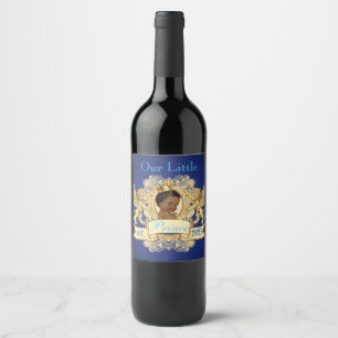 Our Little Prince  Royal African Prince Elegant Wine Label
