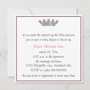 Our Little Princess Baby Shower Invitation