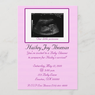 Our little princess, Hai... Invitation