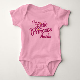 Our Little Princess named girls ringer t-shirt Baby Bodysuit