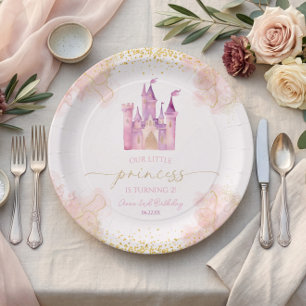 Our Little Princess Royal Castle Birthday Party Paper Plate
