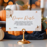 Our Little Pumpkin Baby Shower Diaper Raffle