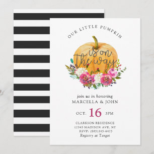 Our Little Pumpkin Baby Shower Invitation