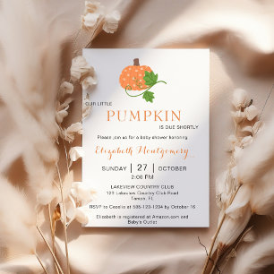 Our Little Pumpkin Baby Shower Invitation