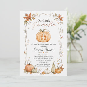 Our Little Pumpkin Baby Shower Invite