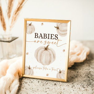 Our Little Pumpkin Birthday Babies Are Sweet Poster