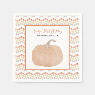 Our Little Pumpkin Birthday Party Napkins