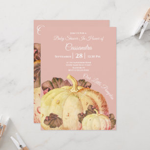 Our Little Pumpkin BOHO Mauve Baby Girl Shower