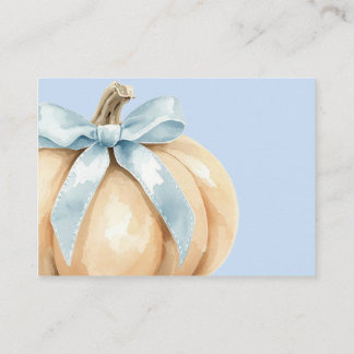 Our Little Pumpkin Fall Baby Shower Book Instead Enclosure Card