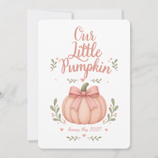 Our Little Pumpkin Fall Pregnancy Announcement