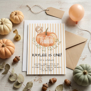 Our Little Pumpkin First Birthday Invitation