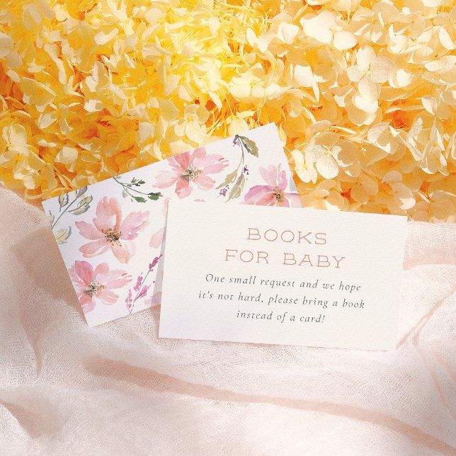 Our Little Pumpkin Floral Books For Baby Enclosure Card (Creator Uploaded)