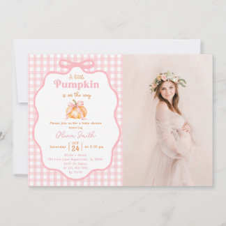 Our Little Pumpkin Girl 1st Birthday Invitation