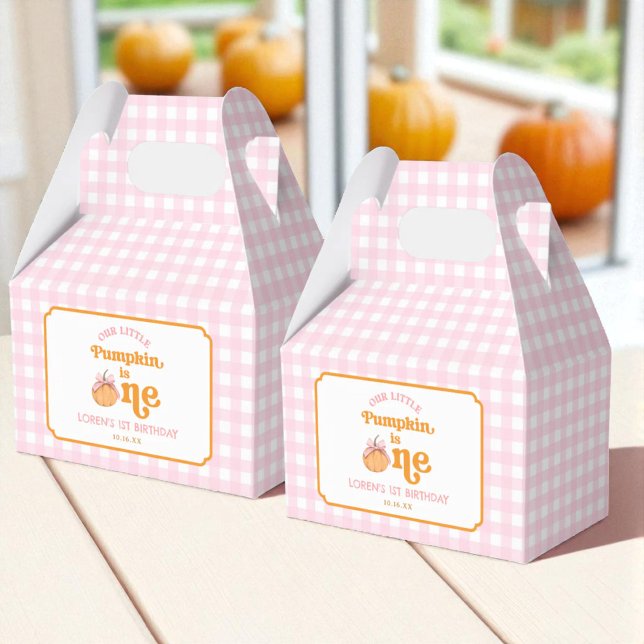 Our Little Pumpkin Girl 1st Birthday Party Favour Box (Creator Uploaded)