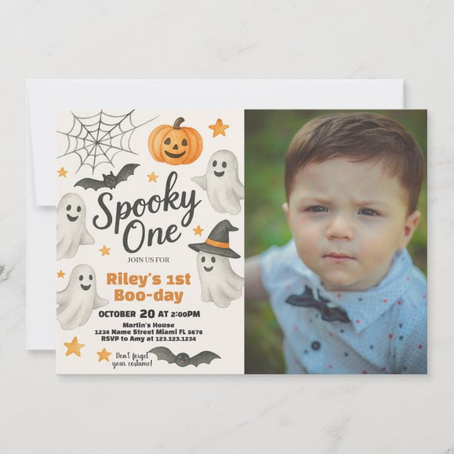 Our Little Pumpkin is Turning One | 1st Birthday Invitation (Front)