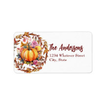 Our Little Pumpkin is Turning One Address