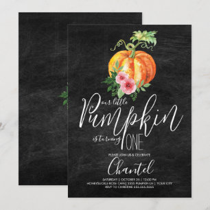 Our Little Pumpkin Is Turning One Invitation