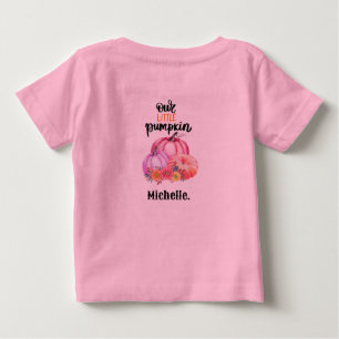 Our little Pumpkin personalised Halloween Kids Baby T-Shirt