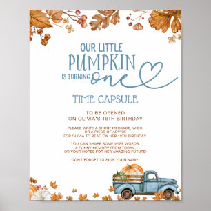 Our Little Pumpkin Time Capsule Sign