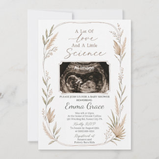 Our Little Pumpkin Ultrasound Baby Shower Invite