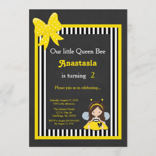 Our Little Queen Bee Invitation