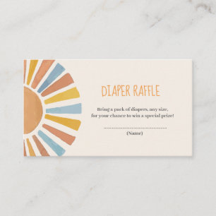 Our Little Ray of Sunshine Baby Shower Enclosure Card