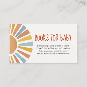 Our Little Ray of Sunshine Baby Shower Enclosure Card