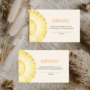 Our Little Ray of Sunshine Baby Shower Enclosure Card