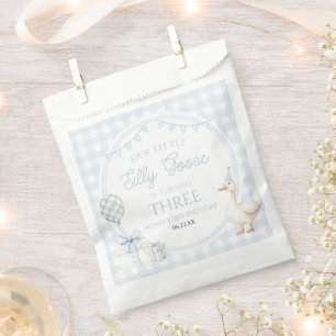 Our Little Silly Goose Blue Birthday Party Favour Bags