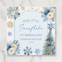 Our Little Snowflake Blue Winter Birthday Party