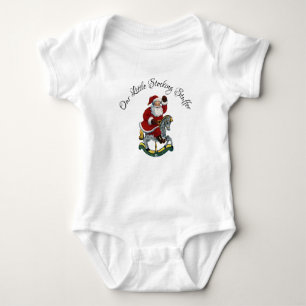 Our Little Stocking Stuffer Vintage Santa Baby Bodysuit