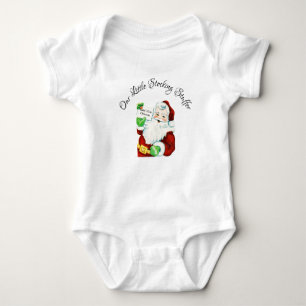 Our Little Stocking Stuffer With Vintage Santa Baby Bodysuit