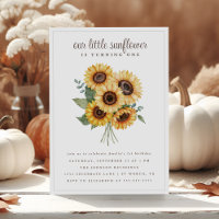 Our Little Sunflower Fall 1st Birthday