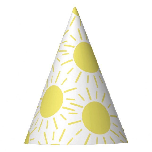 Our Little Sunshine 1st Birthday Party Hat (Front)