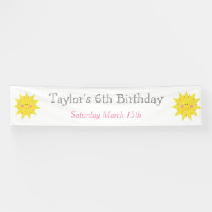 Our little Sunshine Birthday Banner