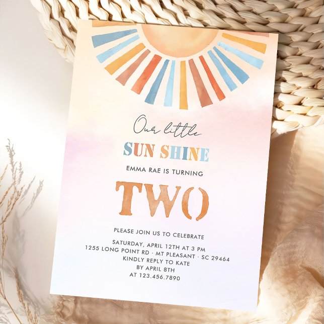  Our Little Sunshine Birthday Invitation (Creator Uploaded)