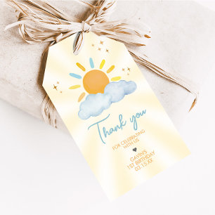 Our Little Sunshine Birthday Party Favour Tags