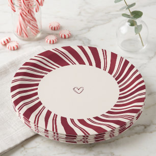 Our Little Sunshine Candy Cane Paper Plate