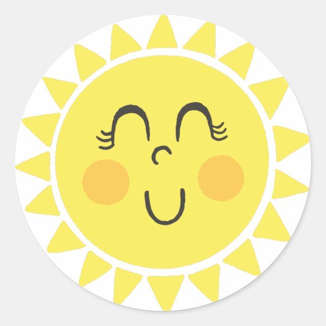 Our Little Sunshine Classic Round Sticker (Front)