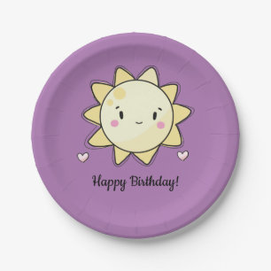 Our Little Sunshine Happy Birthday Paper Plate